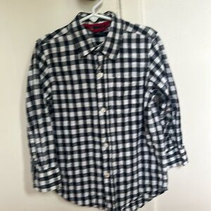 Slub cotton gingham Gap Kids button down